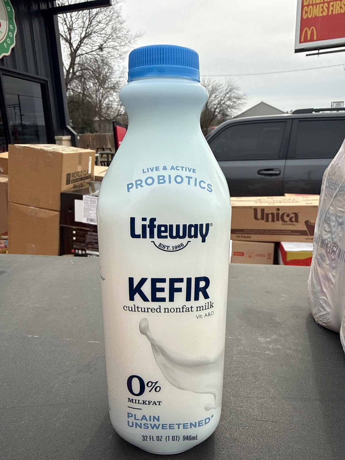 LIFEWAY Kefir Drink FF Plain 32oz