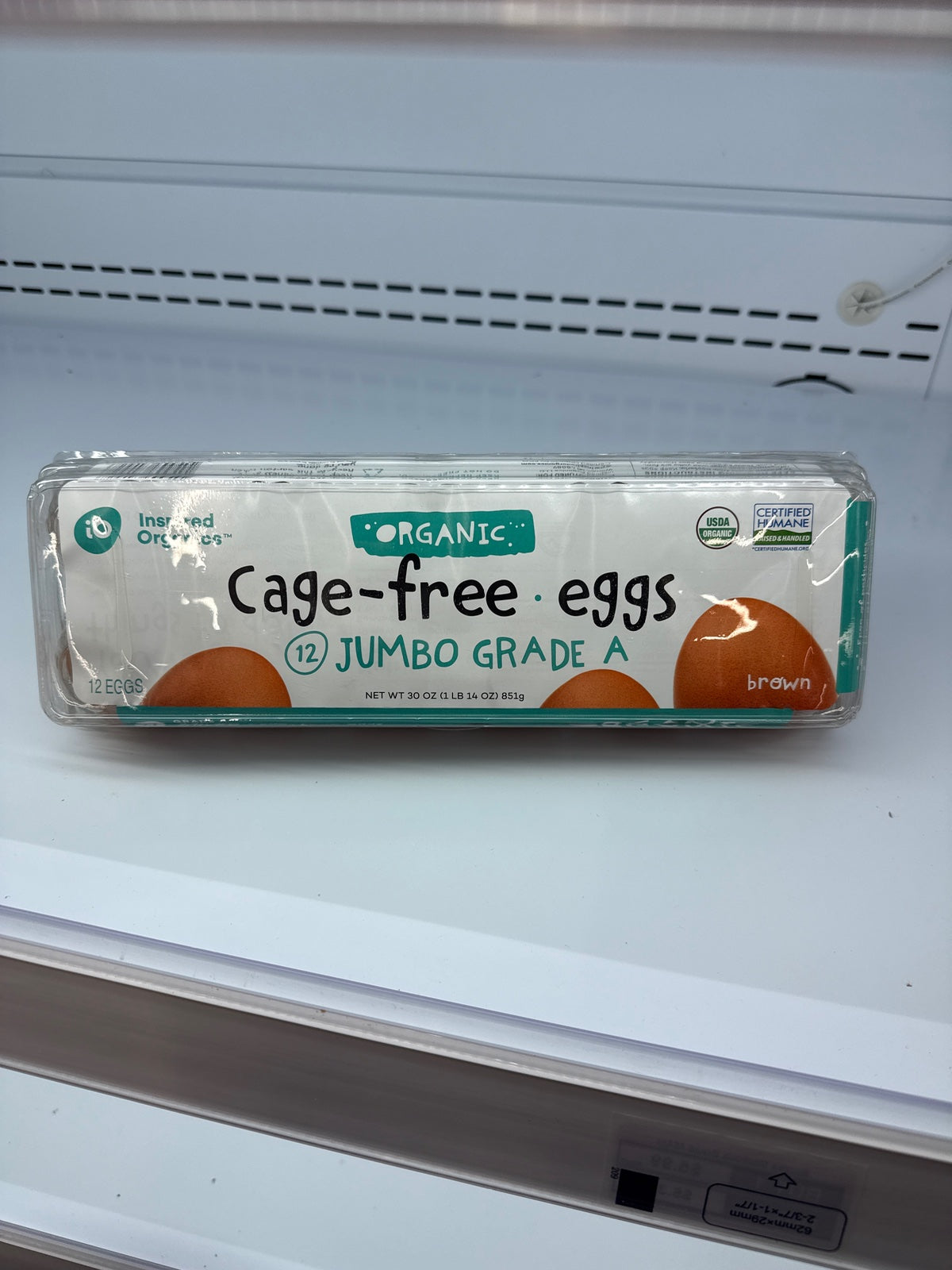 IO BRAND Eggs Jumbo Brn CF OG Grad A 12ct