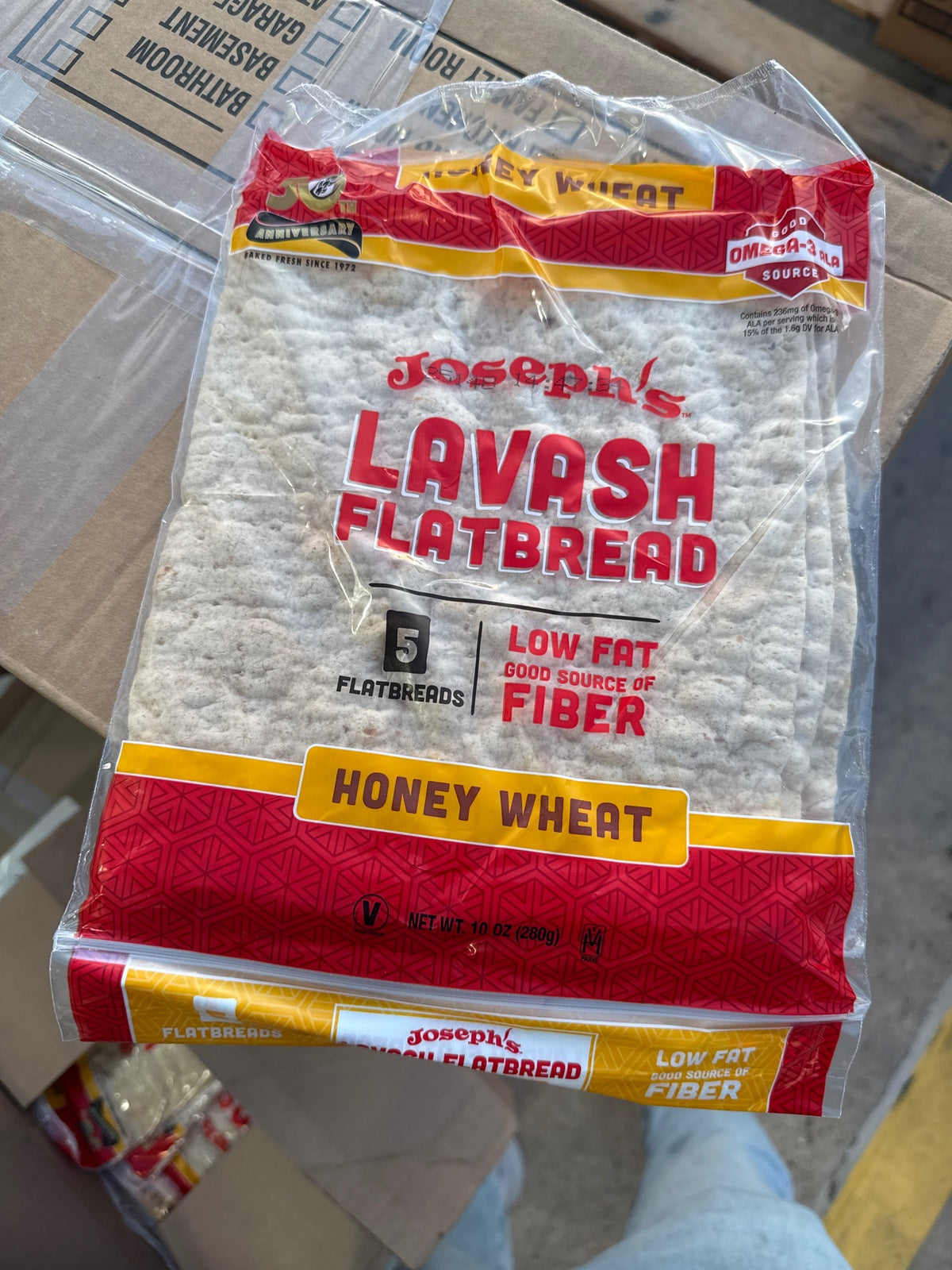 JOSEPHS Flatbread Lavash Honey Wheat 10oz