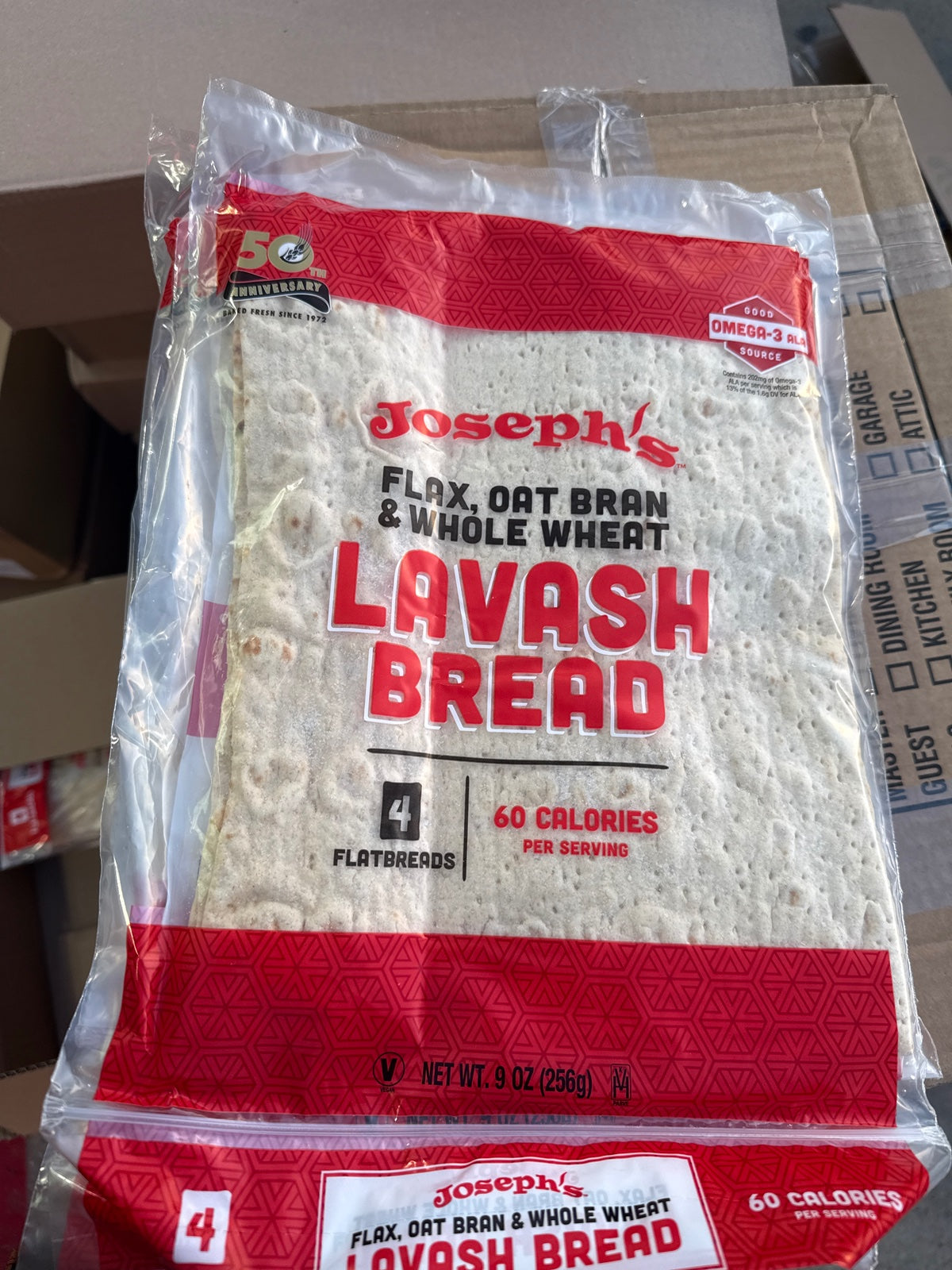 JOSEPHS Flatbread Lavash Flax 4CT