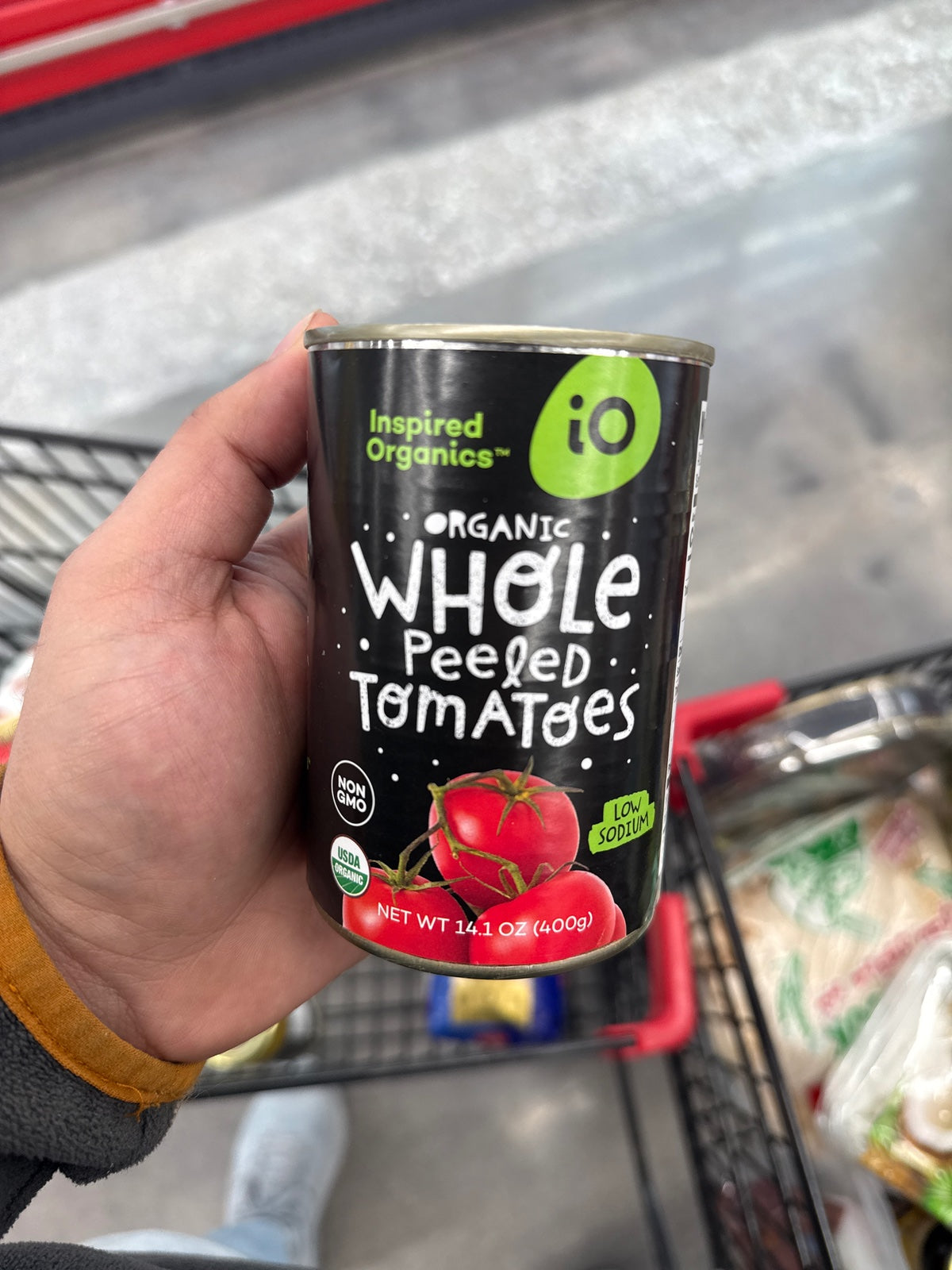 IO BRAND Tomatoes Whole Peeled 14.1oz