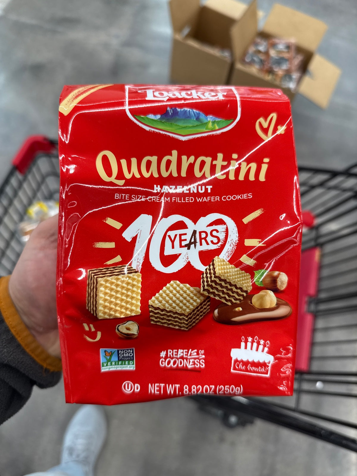 Loacker Quadratini Hazelnut 6/250 gr