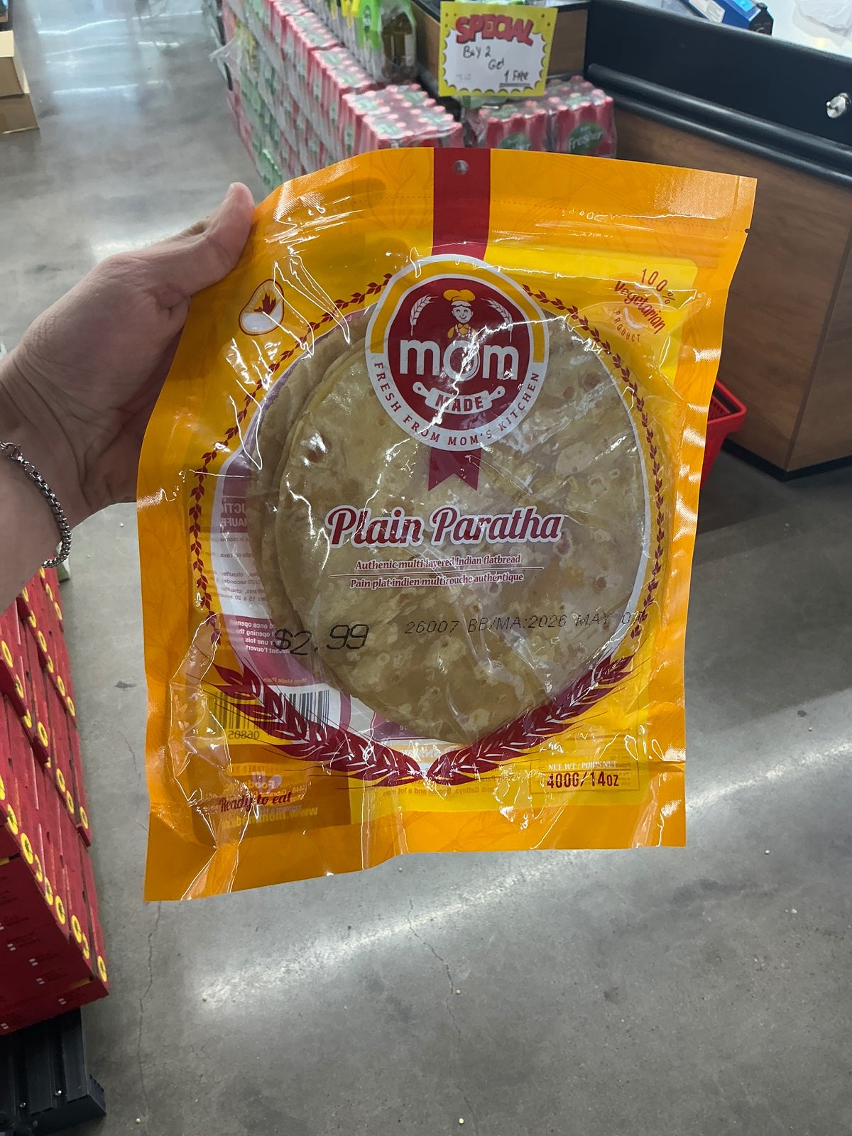 MOM MADE Paratha Plain 400g