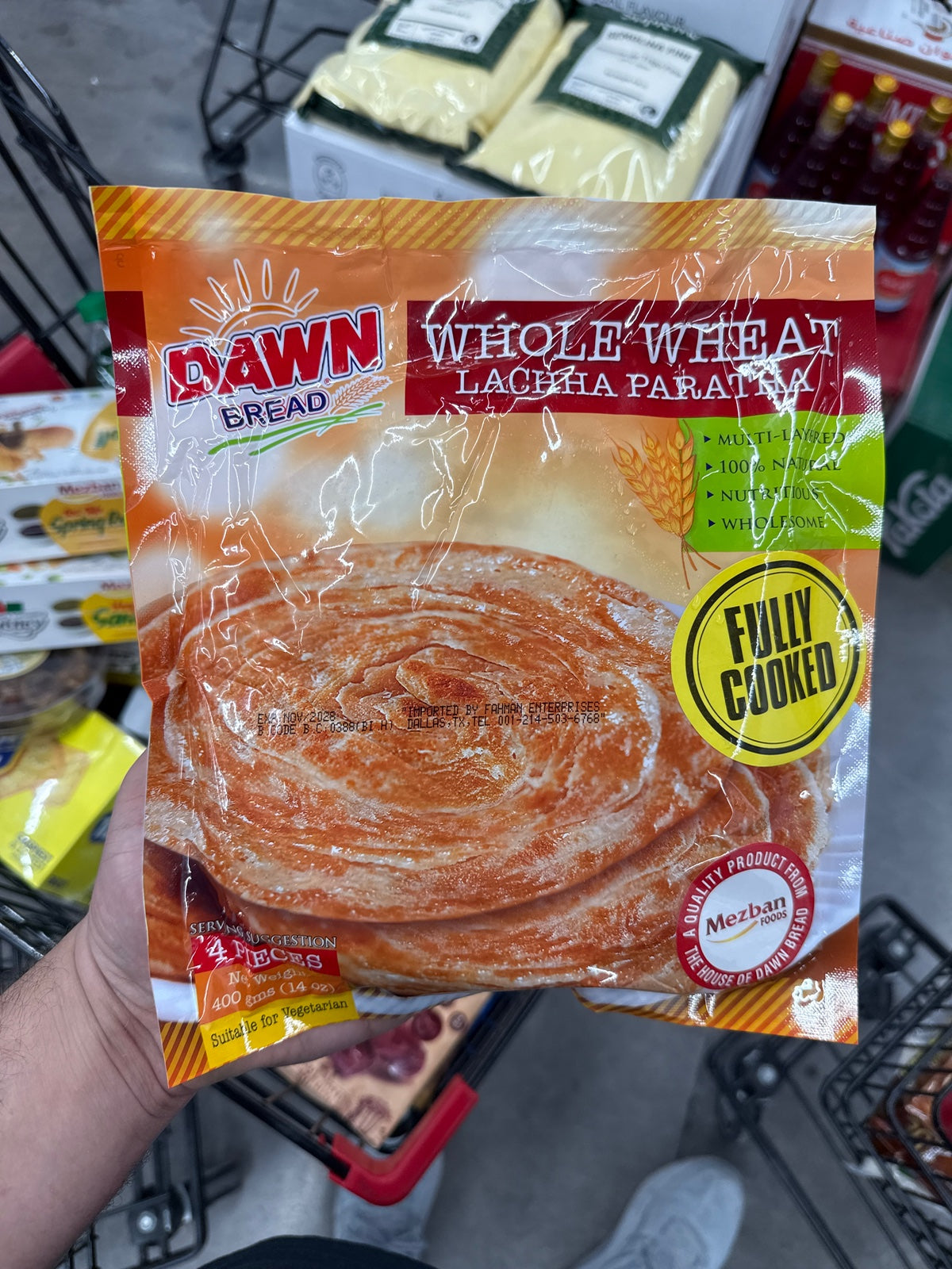 DAWN Paratha Lacha Whole Wheat 400g