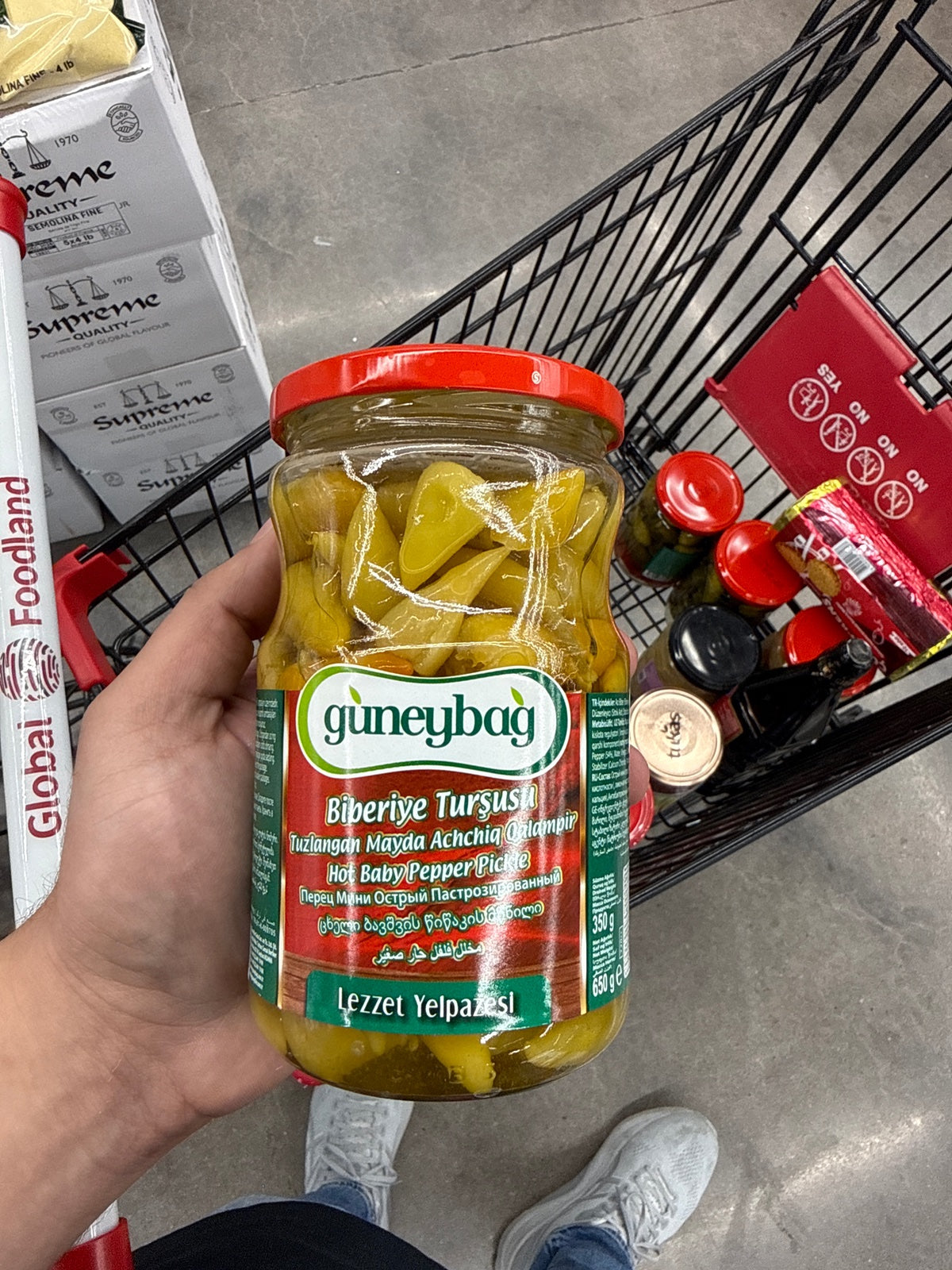 GUNEYBAG Pickled Rosemary Hot Baby Pepper 650gr