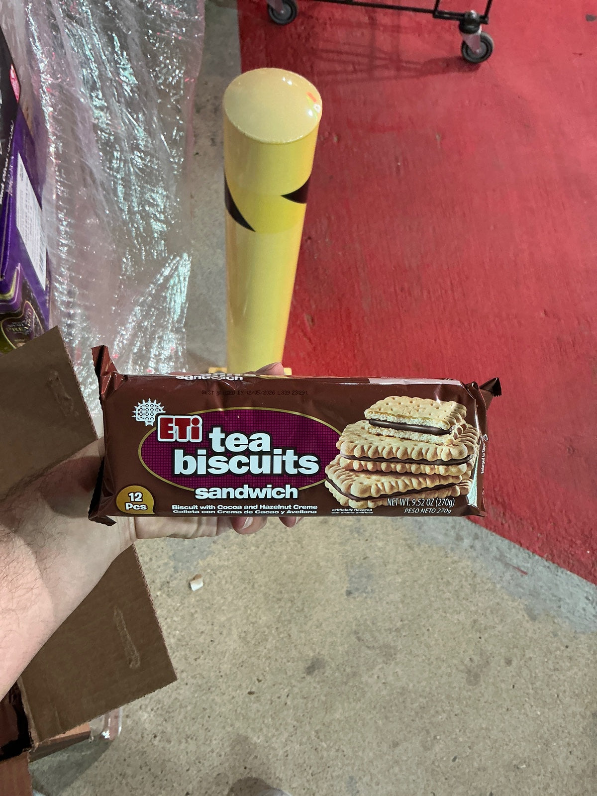 ETI Tea Biscuit Sandwich Cocoa 270g