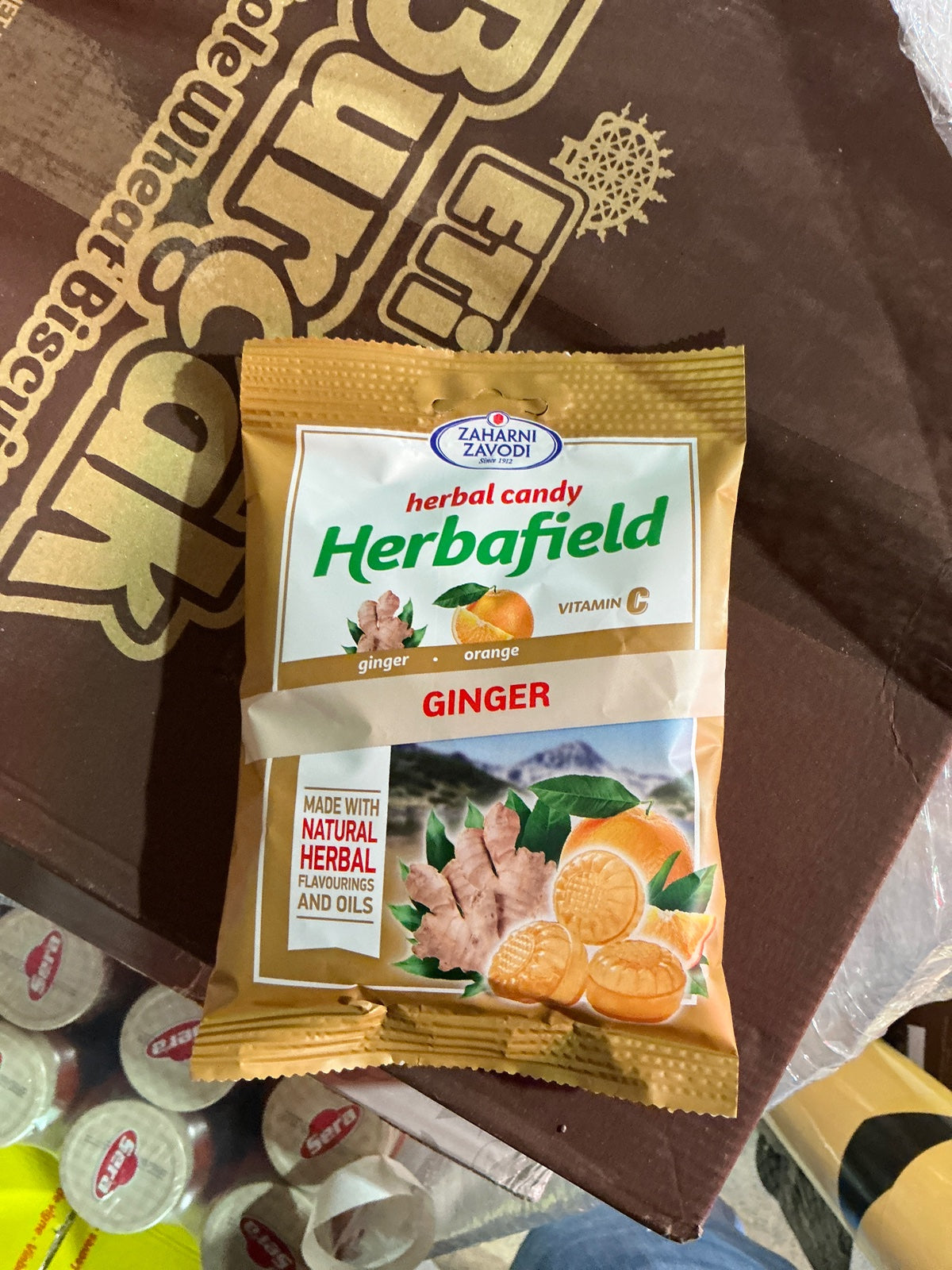 HERBAFIELD Hard Candy Ginger 75g