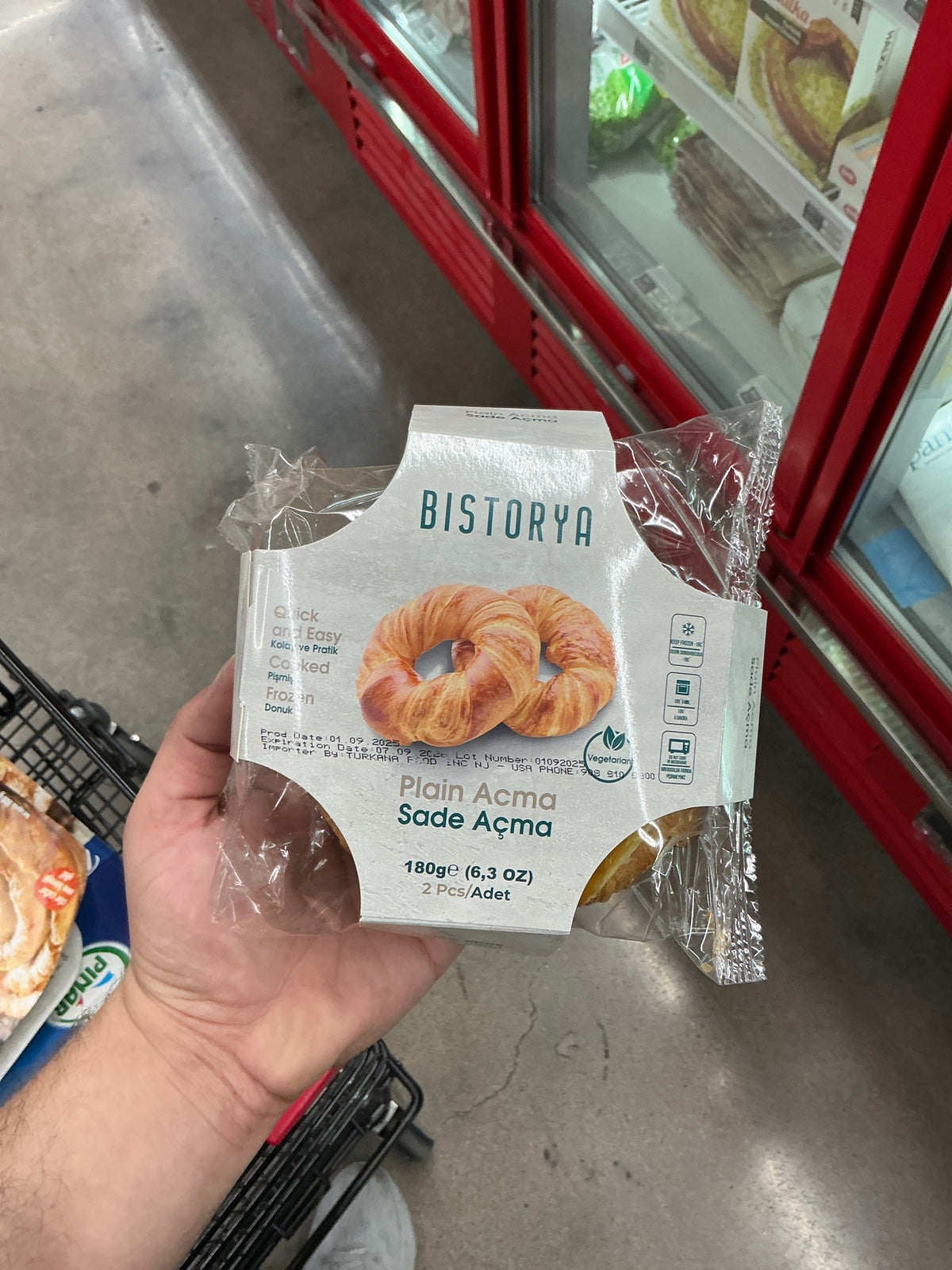 BISTORYA Cooked Frozen Plain Acma 180 GR