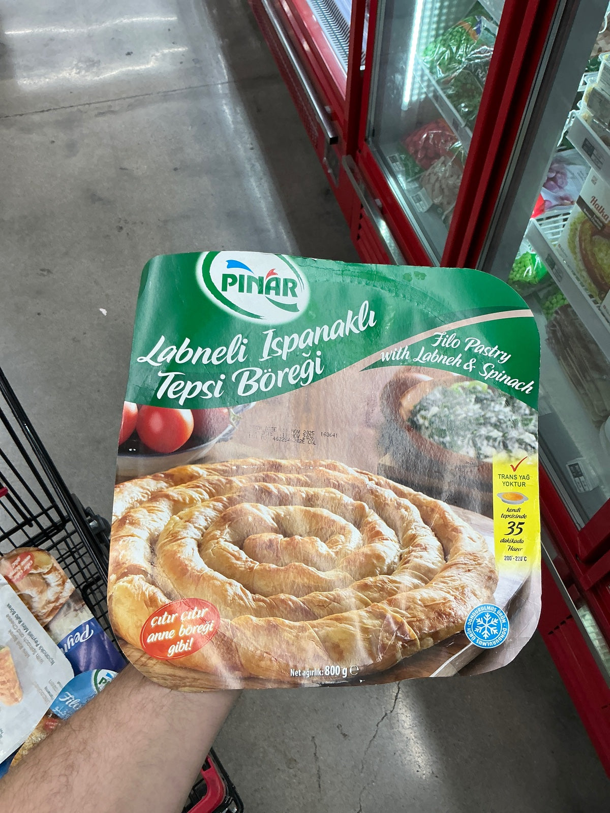 PINAR Pastry Pie w/Labne & Spinach 800 GR
