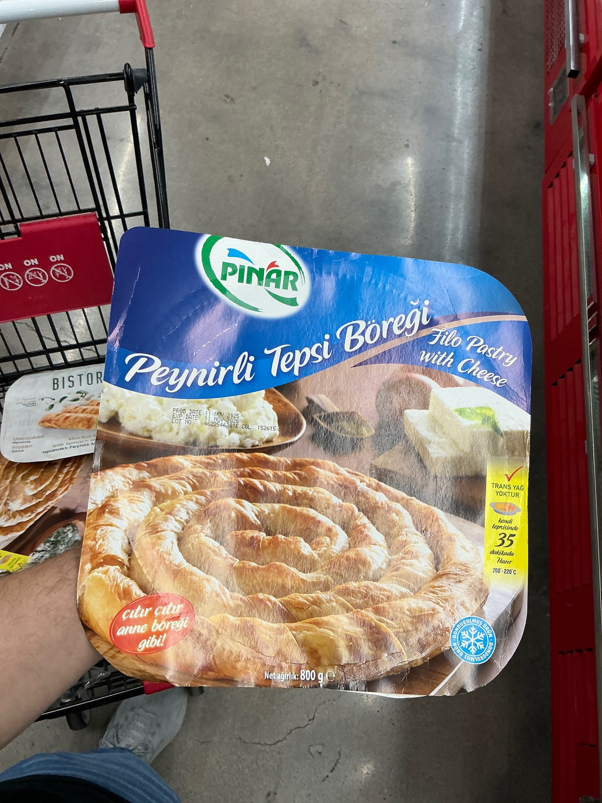 PINAR Pastry Pie w/Cheese 800 GR