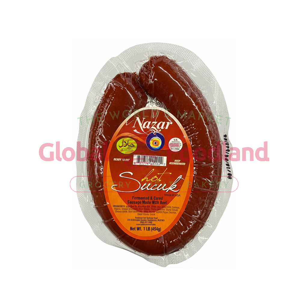 NAZAR Beef Ring Sucuk Hot 1lb