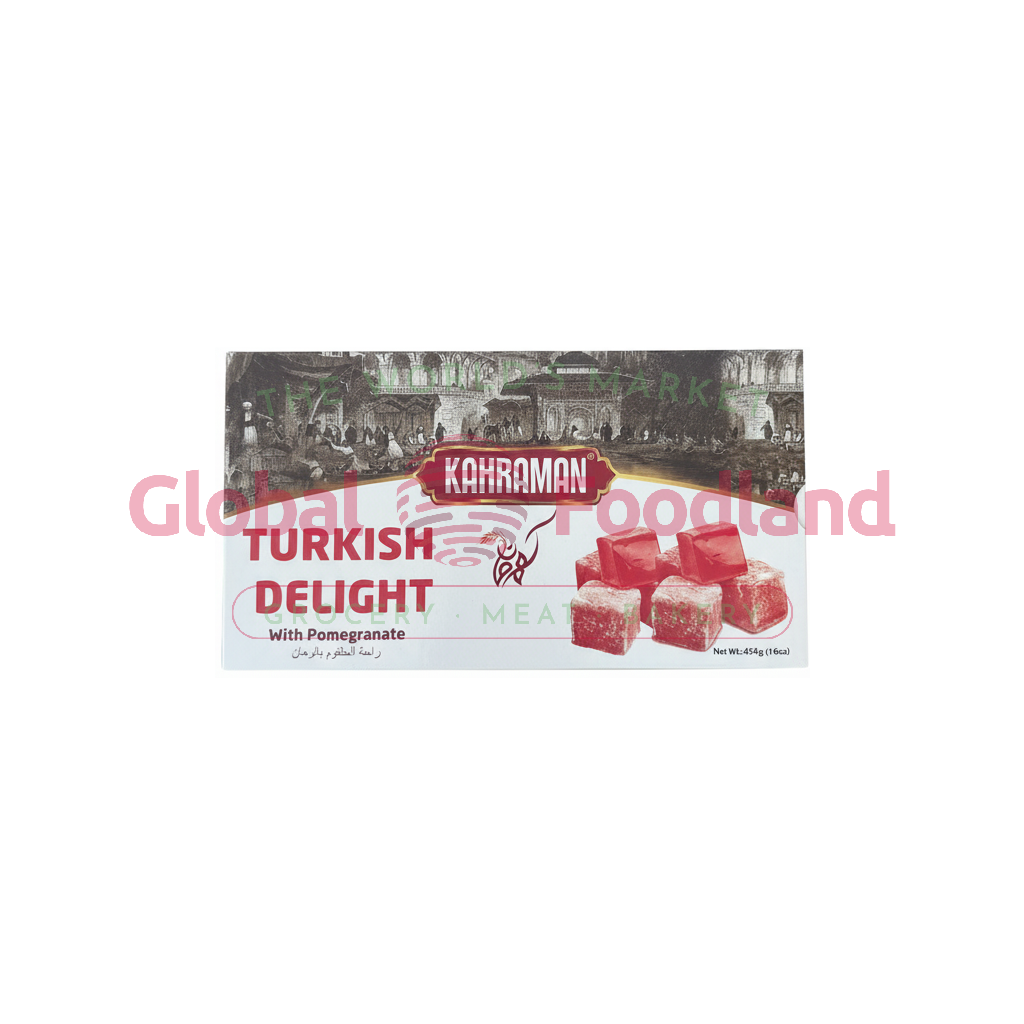 KAHRAMAN TURKISH DELIGHT POMEGRANATE FLAVOR 1LB