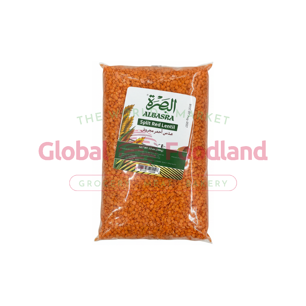 ALBASRA Split Red Lentils 2lbs