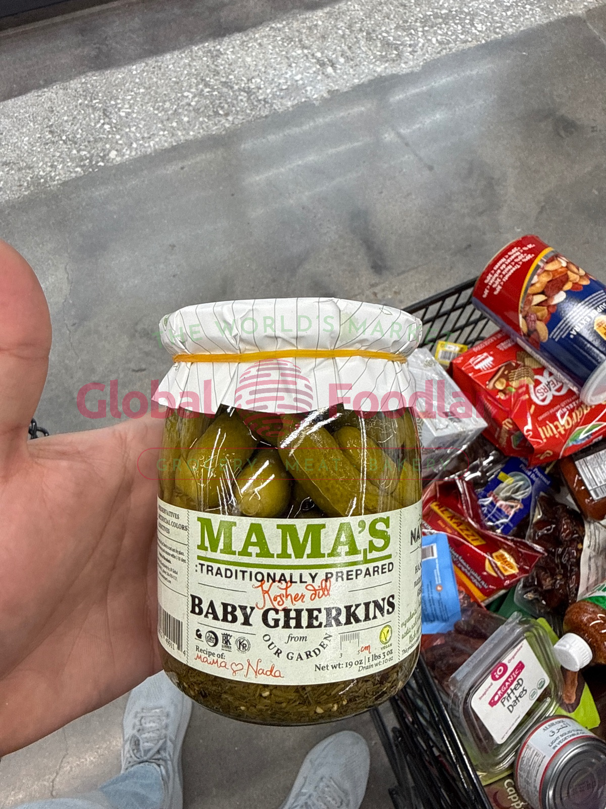 Mama ' S Kosher Dill Baby Gherkins 1 lb