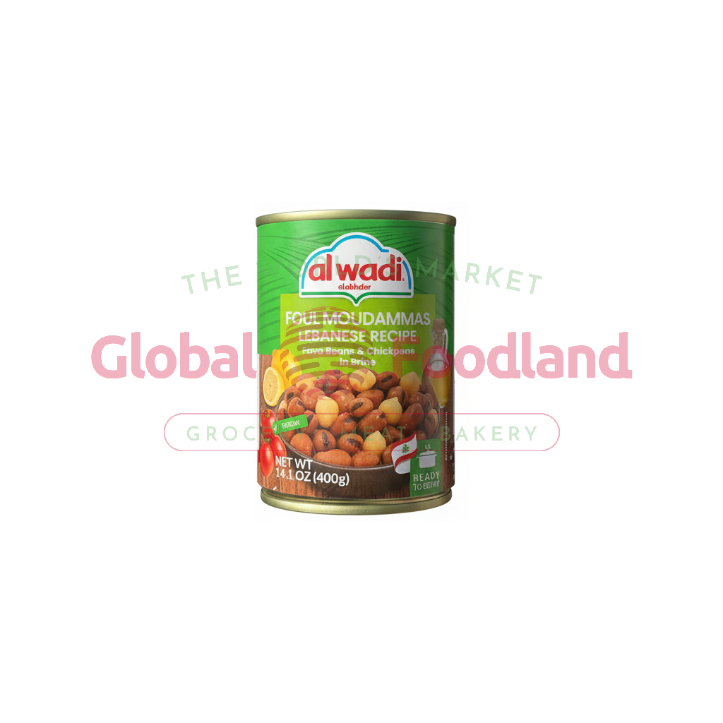 AL WADI Lebanese Fava Beans & Chickpeas in Brine 14oz