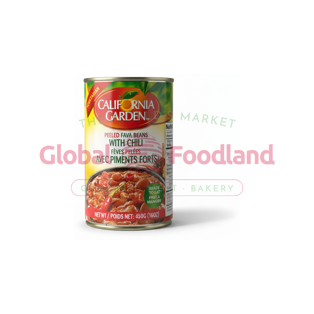 California Garden Fava Beans w/Chili 16 oz